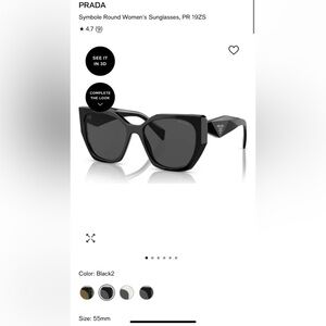 PRADA Women’s Oversized Cat Eye Sunglasses